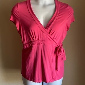 Lilly Pulitzer pink wrap top size xl